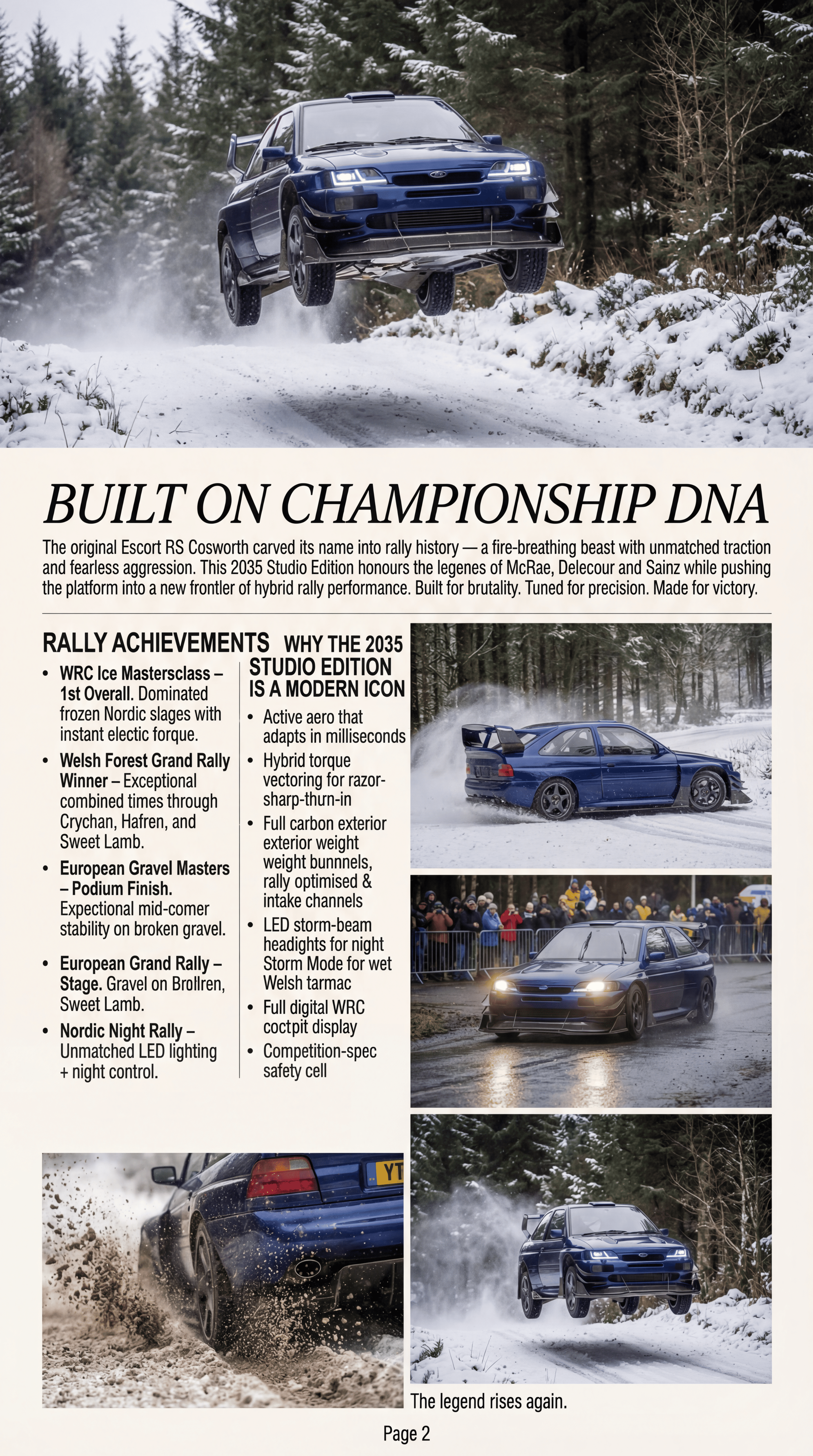 Studio brochure design