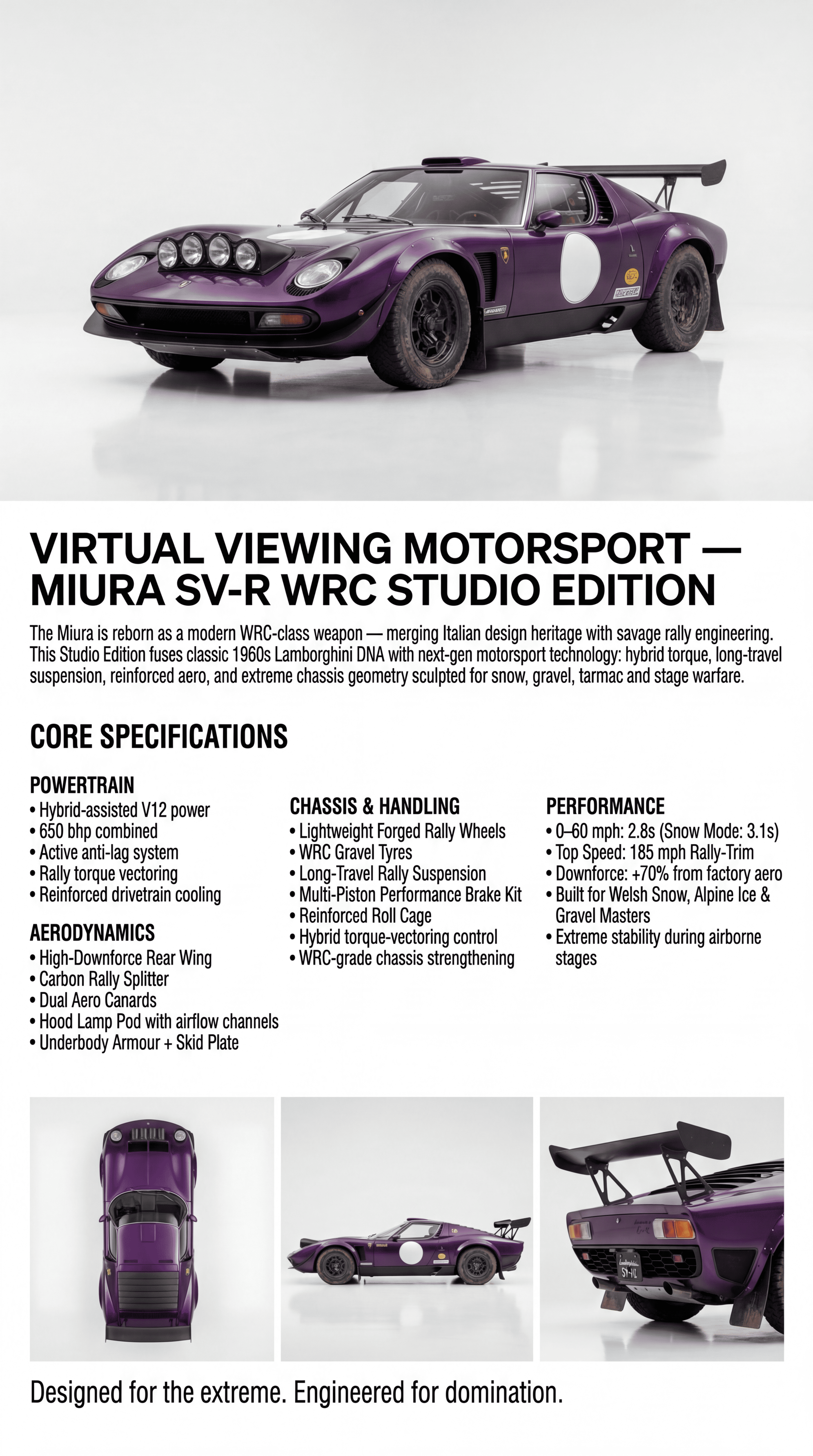 Automotive spec sheets